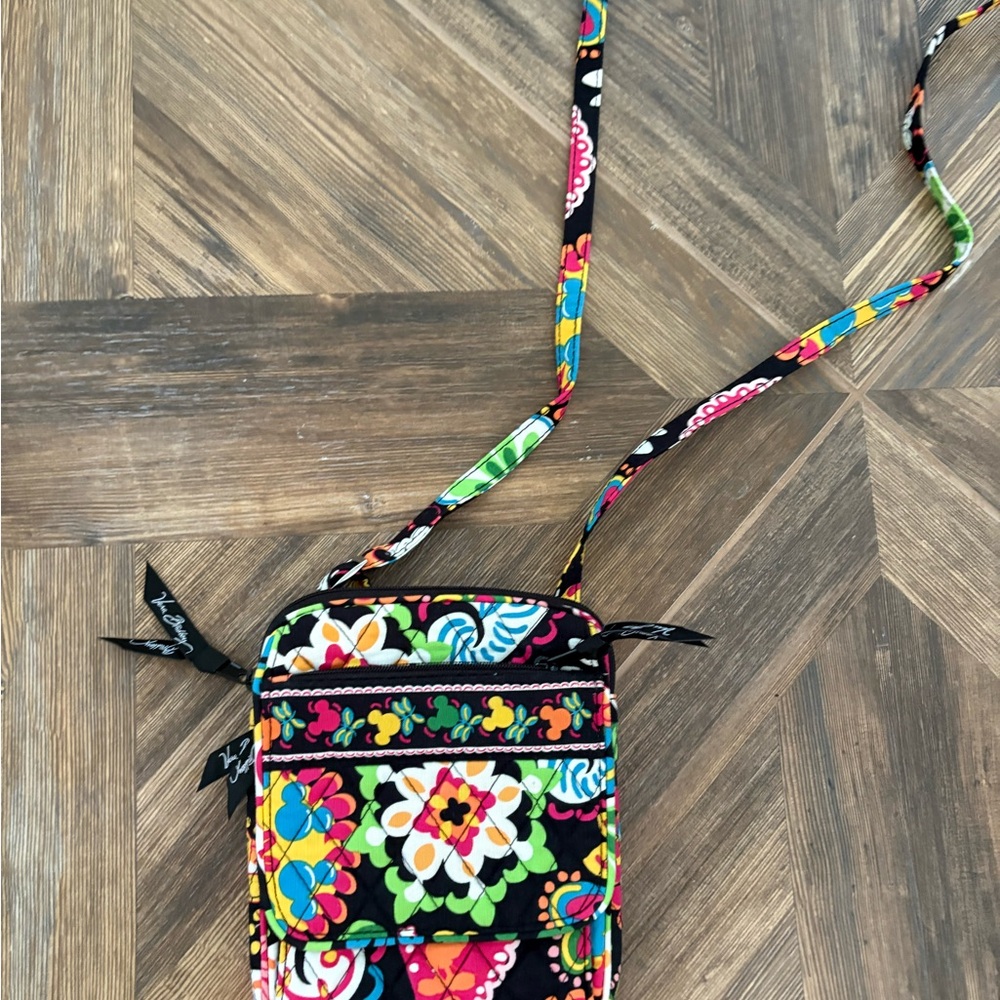 Vera Bradley Disney Park Mickey Mouse Quilted Hipster Crossbody Bag